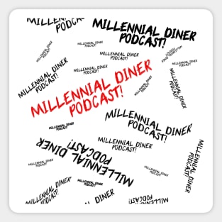 Millennial Diner Podcast Jeff's Version-Riot! Magnet